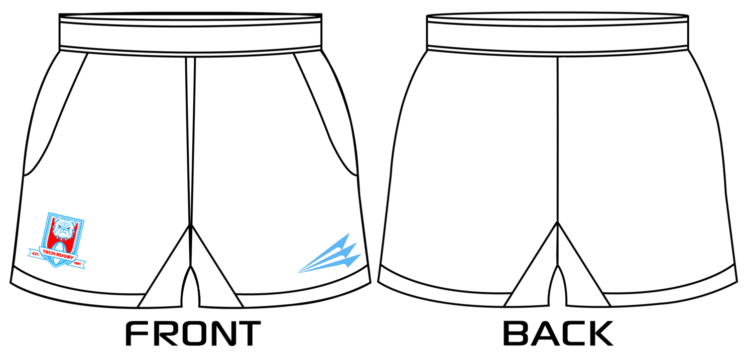 Louisiana Tech Rugby Custom Rugby Shorts #RS2