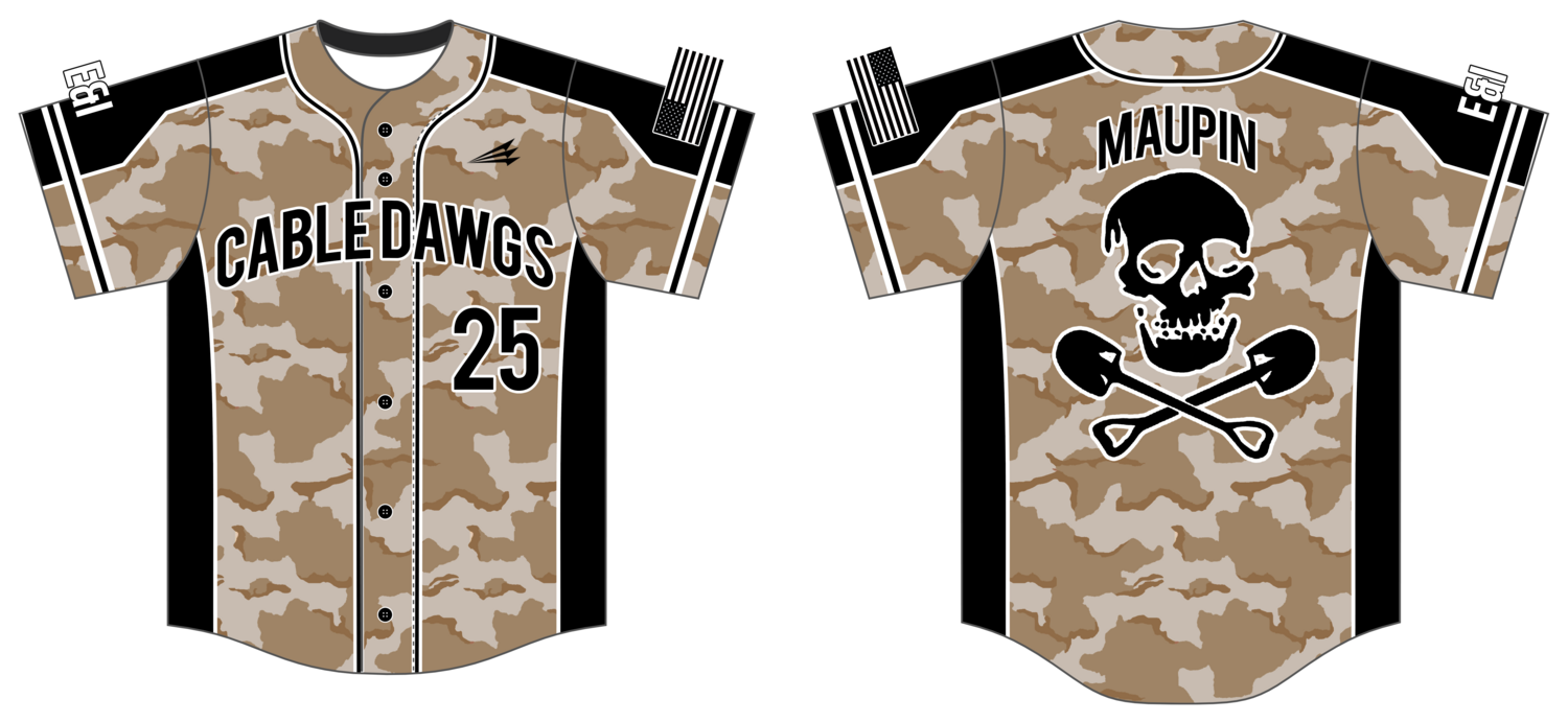 TF Cable Dawgs Custom NanoDri Baseball Jersey #J1D