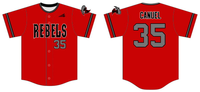 Mass Rebels Custom HexaFlex Baseball Jersey #J5B