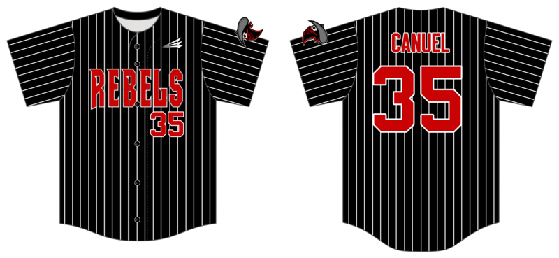 Mass Rebels Custom HexaFlex Baseball Jersey #J2C