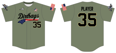 EDH Dirtbags Custom HexaFlex Baseball Jersey #J12D