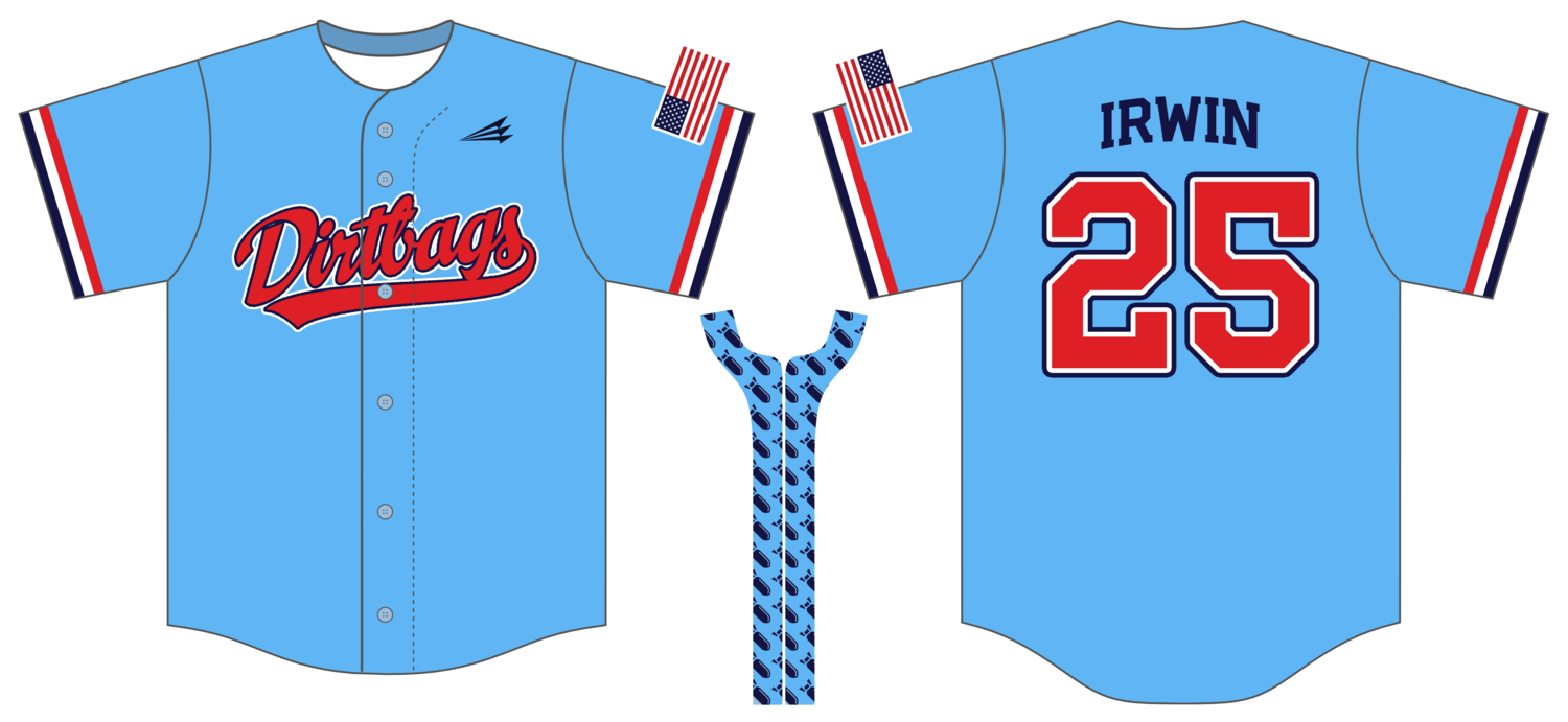 Dirtbags Custom NanoDri Baseball Jersey #J13D