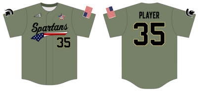 Spartans Custom HexaFlex Baseball Jersey #J12B