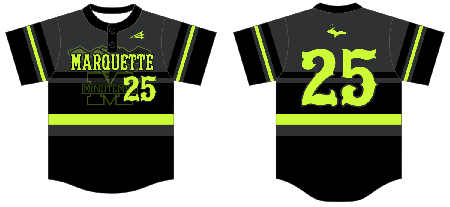 Marquette Minutemen Custom NanoDri Baseball Jersey #J3C
