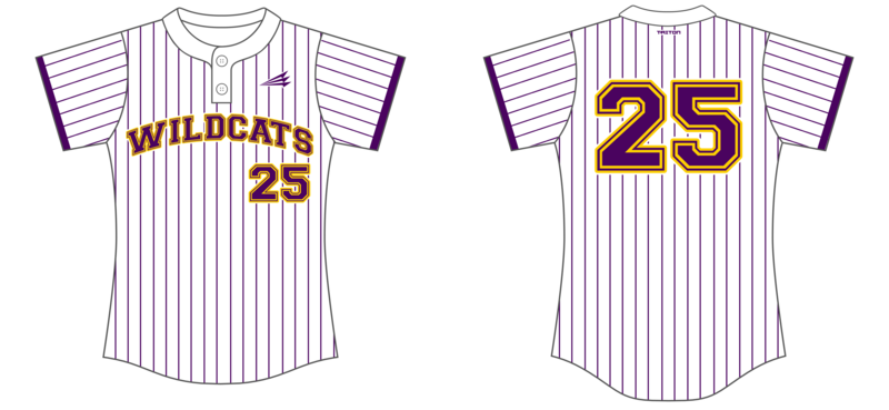 Wister Lady Wildcats Custom NanoDri Softball Jersey #J1c