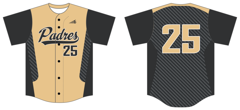 Spokane Padres Custom NanoDri Baseball Jersey #J3B