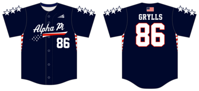 Alpha Pi Custom HexaFlex Baseball Jersey #J1b
