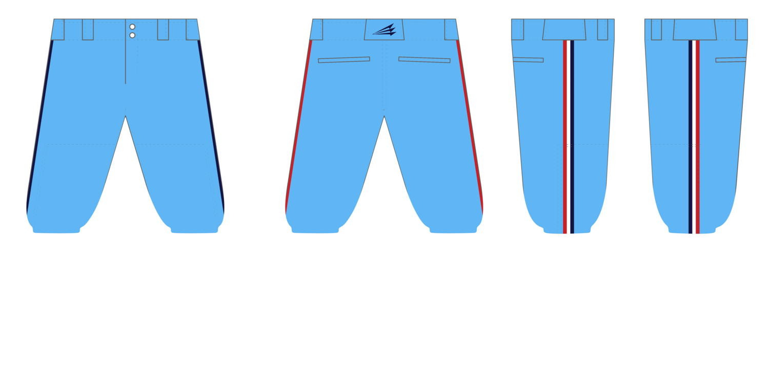 EDH Rebels Custom Knicker Baseball Pant #BP1B