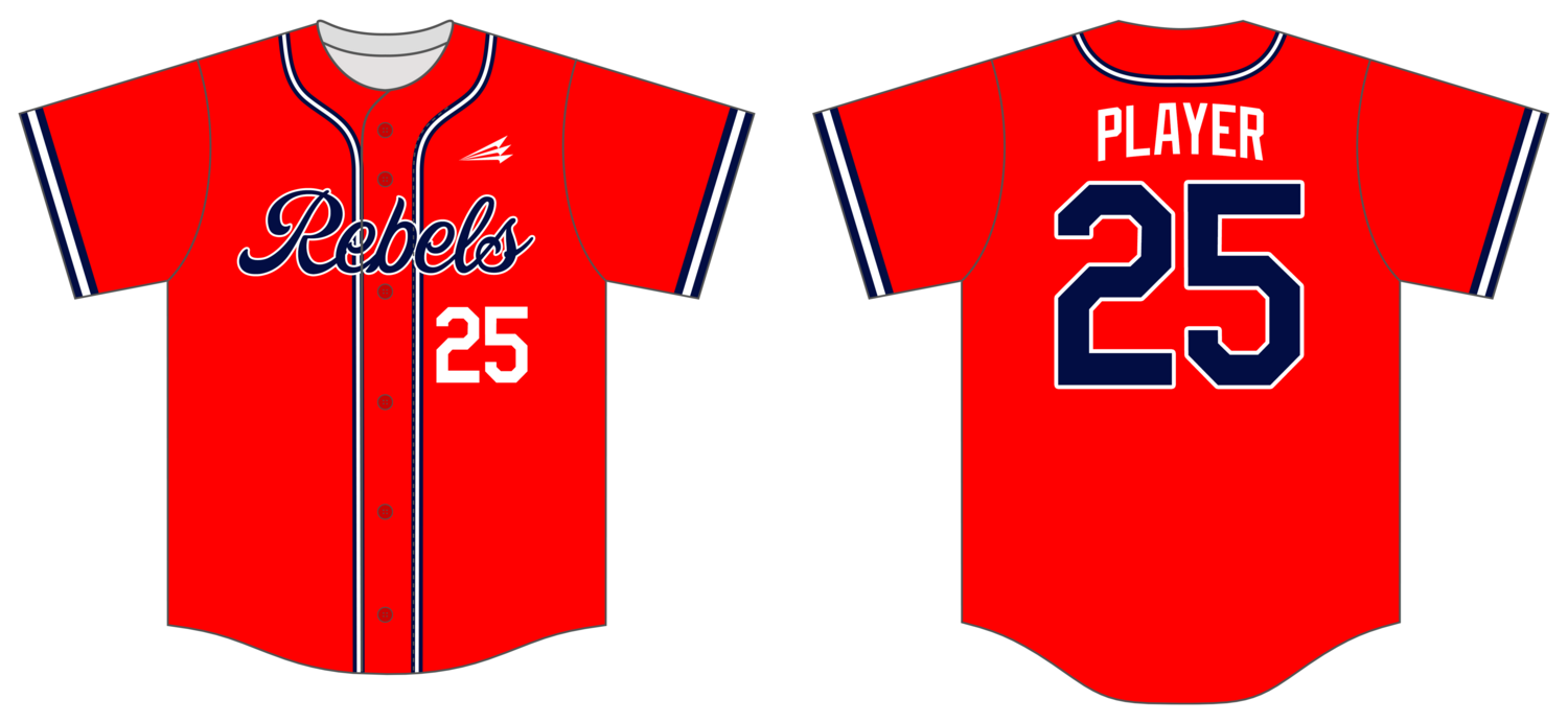 EDH Rebels Custom HexaFlex Baseball Jersey #J3B