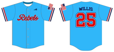 EDH Rebels Custom HexaFlex Baseball Jersey #J1B