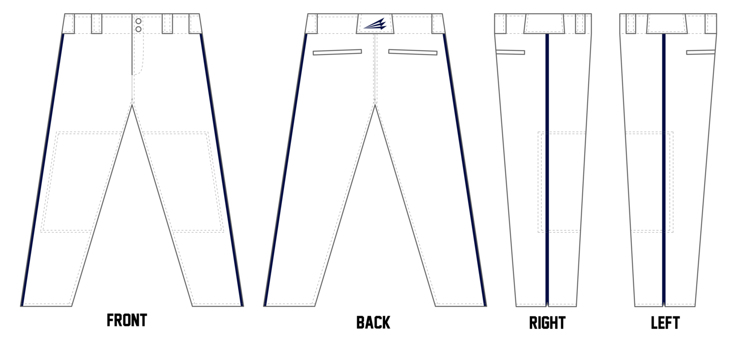 EDH Rebels Custom Relaxed Baseball Pant #BP3