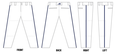 EDH Rebels Custom Relaxed Baseball Pant #BP3