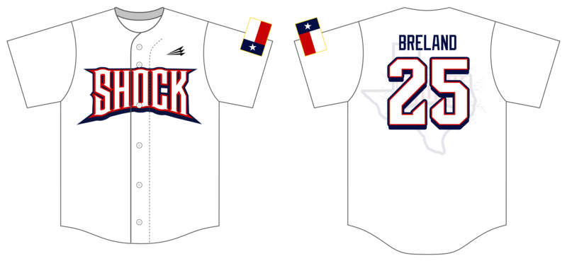 Texas Shock Baseball Custom HexaFlex Baseball Jersey #J3