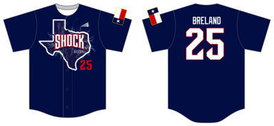 Texas Shock Baseball Custom HexaFlex Baseball Jersey #J1B