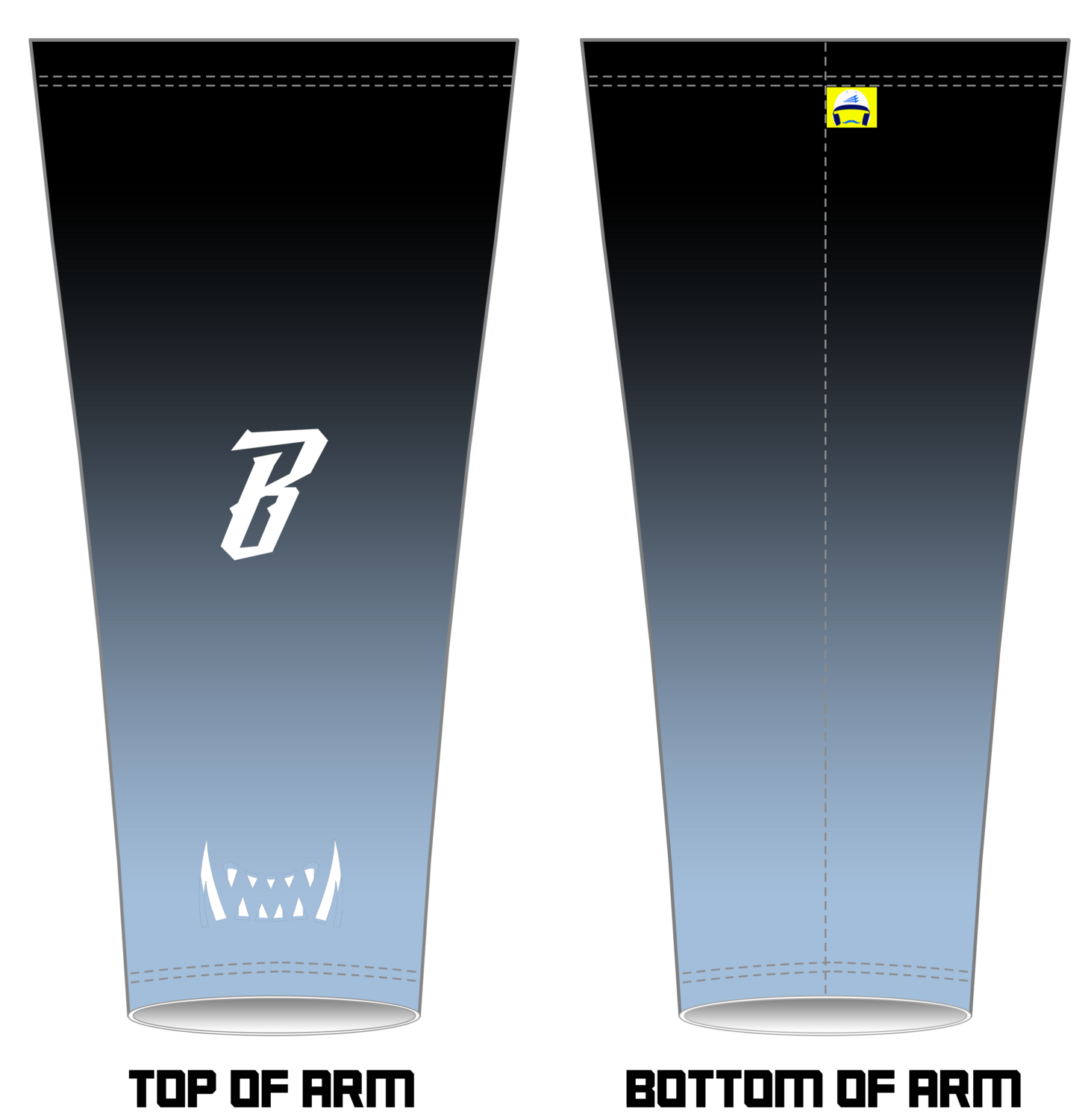 Blizzard Baseball Club Custom Arm Sleeve #AS2B