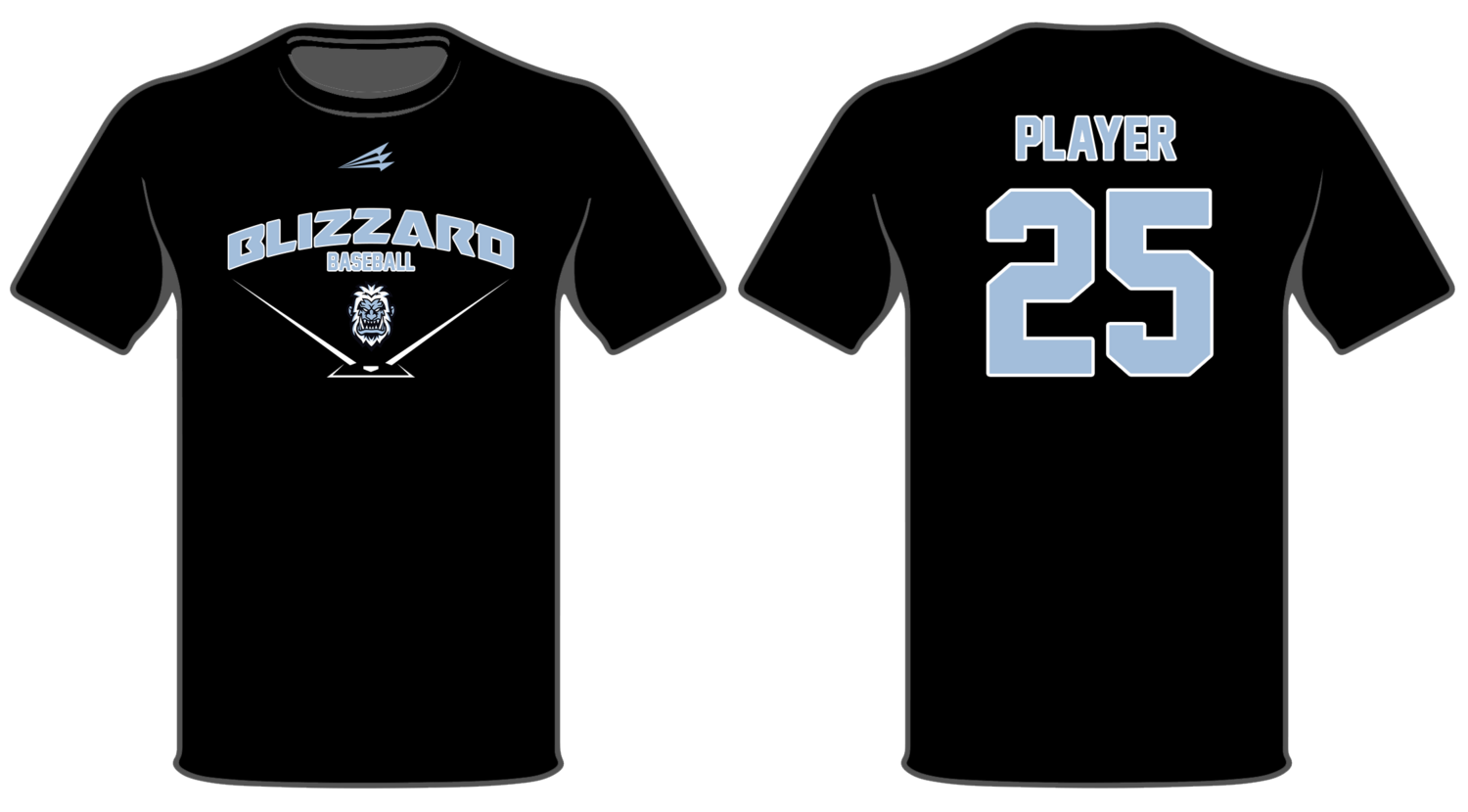 Blizzard Baseball Club Custom HyperTee #HT1