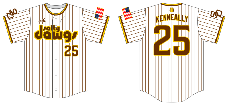 Salty Dawgs Custom NanoDri Baseball Jersey #J1