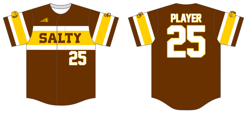 Salty Dawgs Custom NanoDri Baseball Jersey #J3