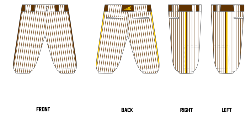 Salty Dawgs Custom Knicker Baseball Pant #BP1B
