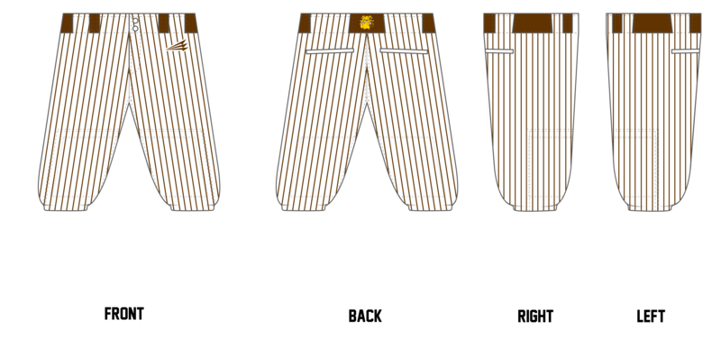Salty Dawgs Custom Knicker Baseball Pant #BP2B