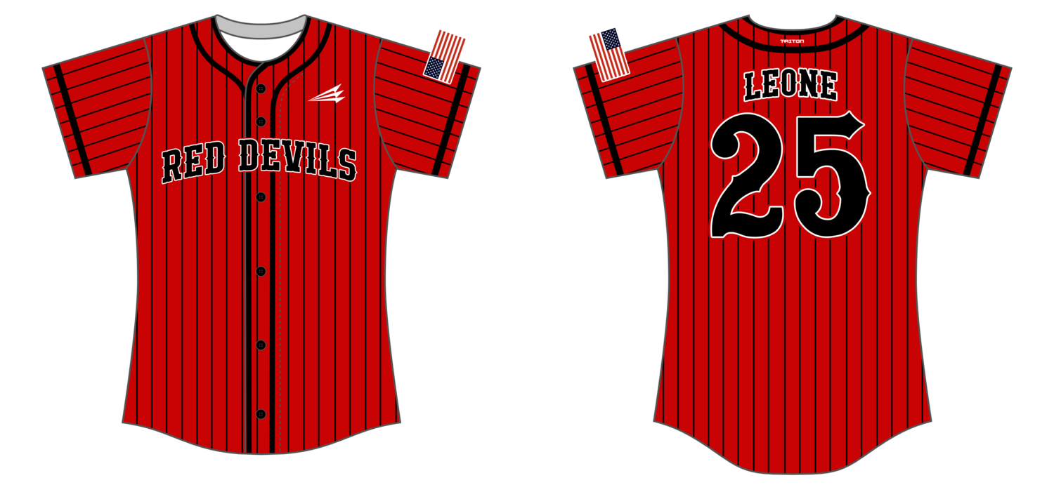Peninsula Red Devils Custom NanoDri Softball Jersey #J3C