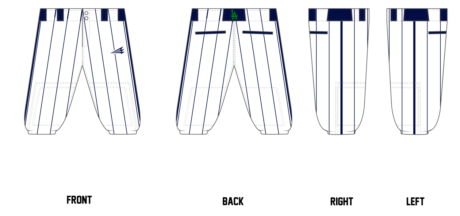 LA Anglers Stacheman Elite Custom Long Baseball Pants #BP2