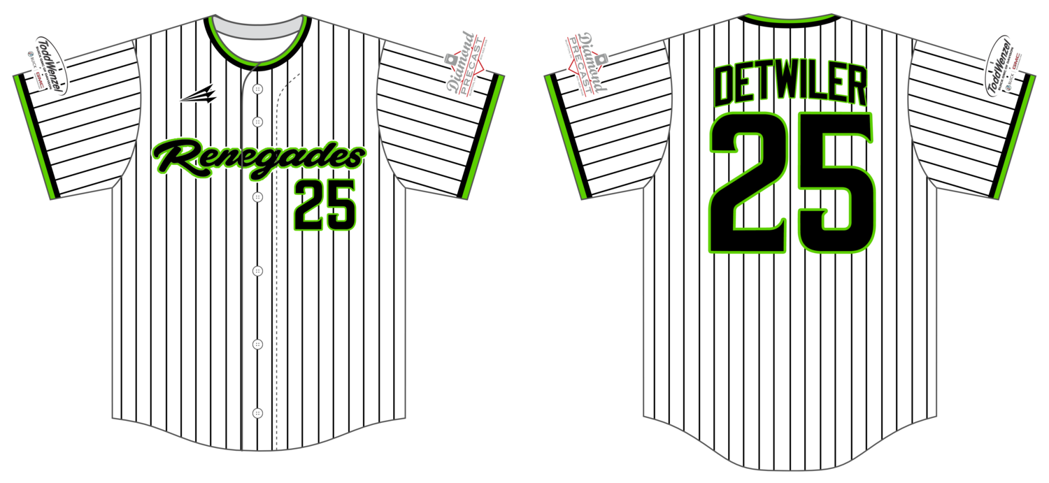 Mid Michigan Renegades Custom HexaFlex Baseball Jersey #J2B