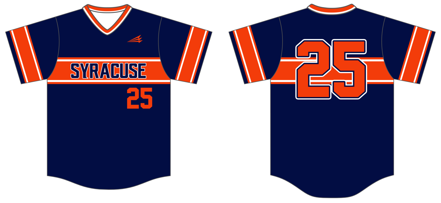 Syracuse MSBL Custom Nanodri Baseball Jersey #J1
