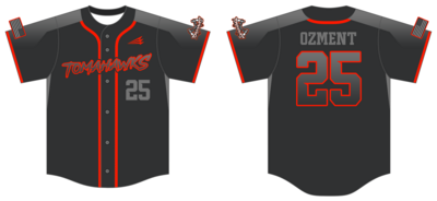 Tomahawks (Ozment) Custom Hexaflex Baseball Jersey #J4