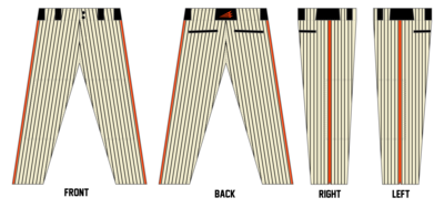 Tomahawks (Ozment) Stacheman Elite Custom Long Baseball Pants #BP1B