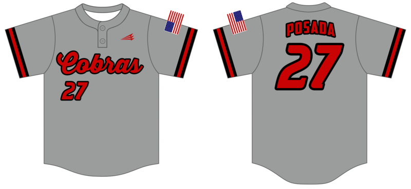 Cobras Custom HexaFlex Baseball Jersey #J1B