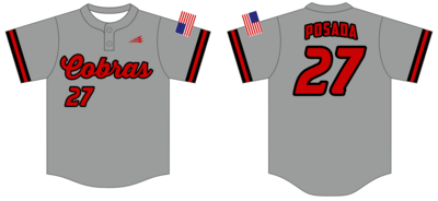 Cobras Custom HexaFlex Baseball Jersey #J1B