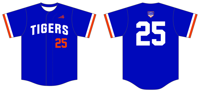 Austin United Tigers Custom HexaFlex Baseball Jersey #J2b