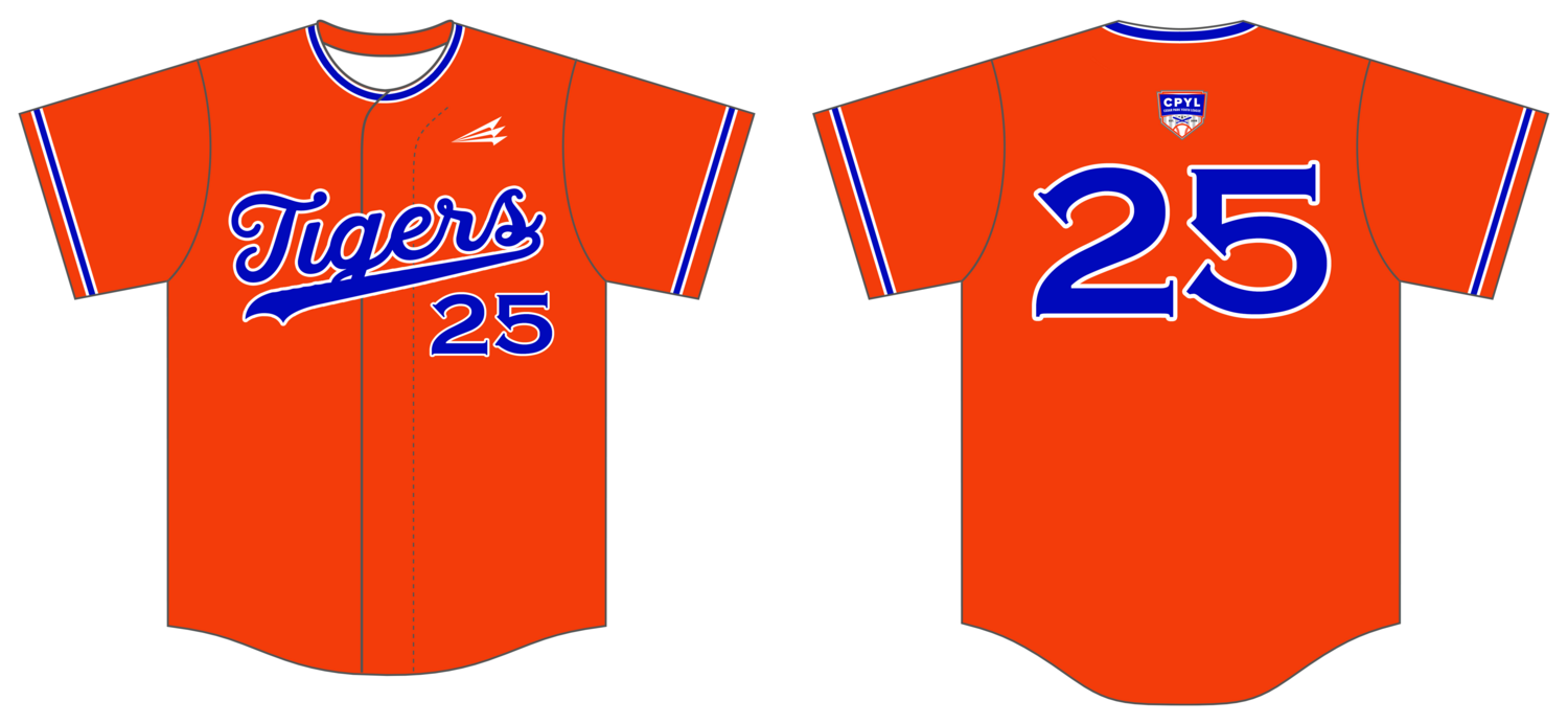 Austin United Tigers Custom HexaFlex Baseball Jersey #J3d