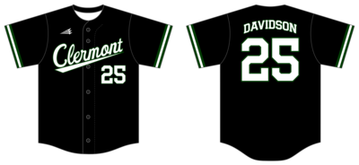 Clermont Baseball Custom NanoDri Jersey #J3b