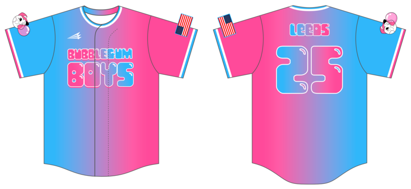Bubblegum Boys Custom NanoDri Baseball Jersey #J1D