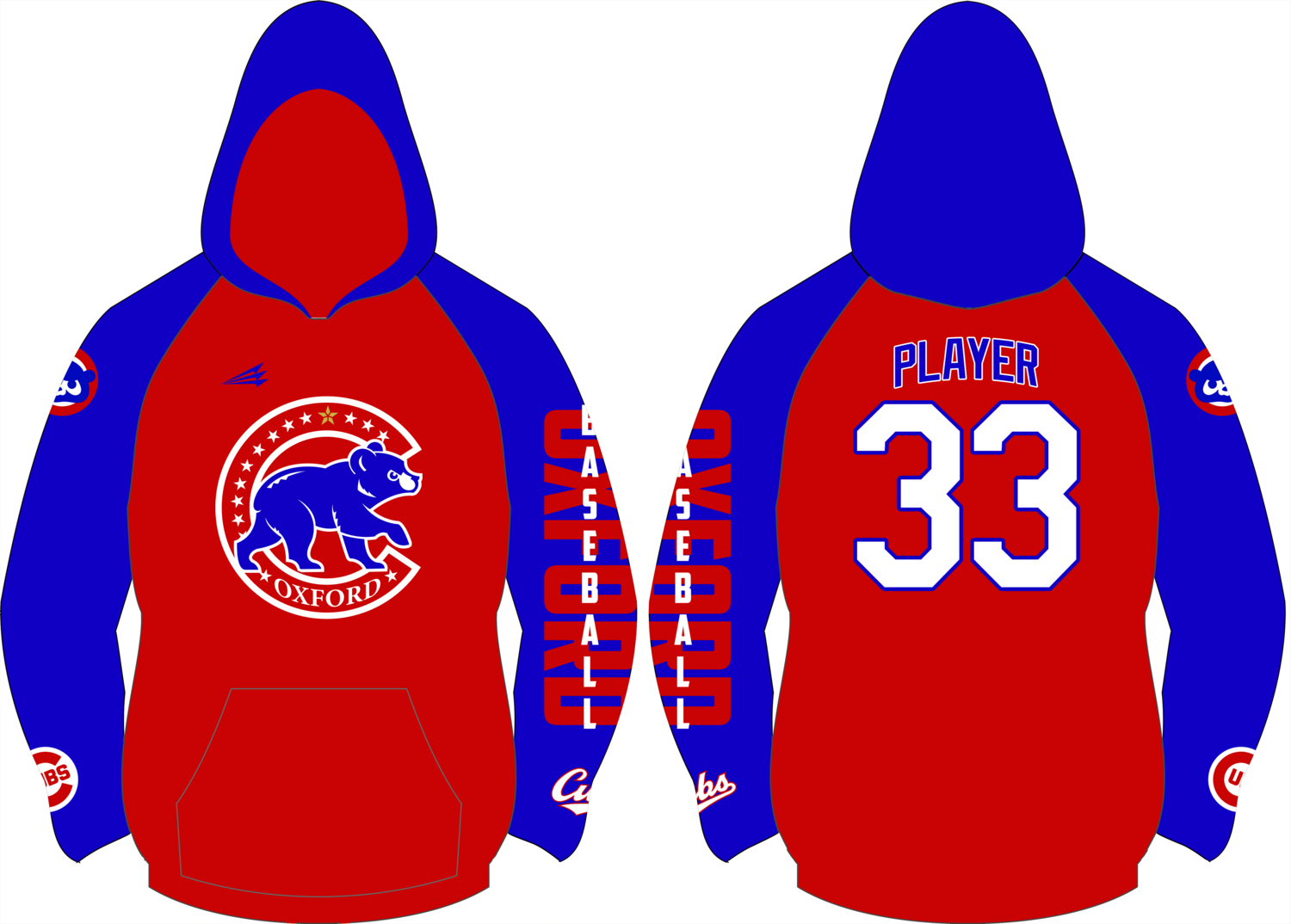 Oxford Cubs Custom Vulcan Hoodie #VH3B
