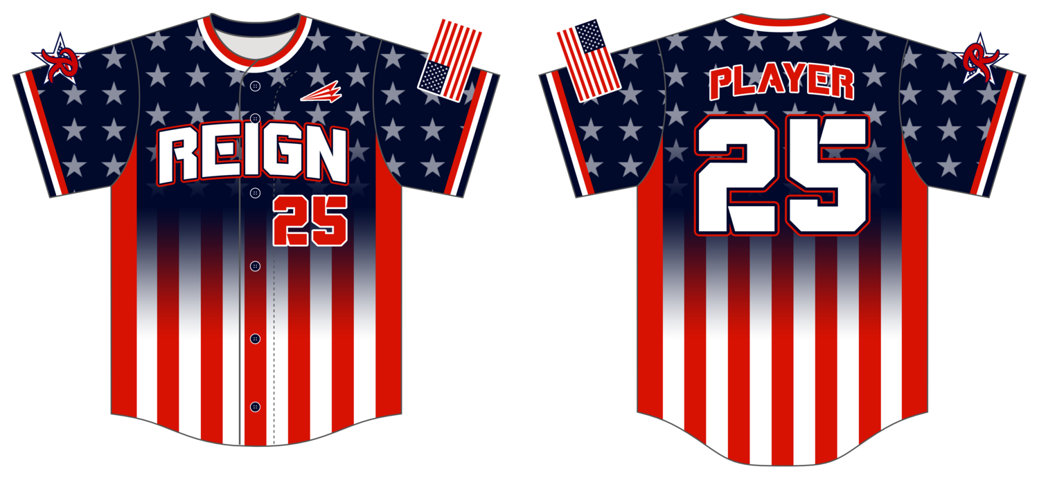 Texas Reign Custom HexaFlex Baseball Jersey #J2