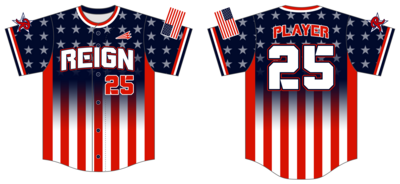 Texas Reign Custom HexaFlex Baseball Jersey #J2