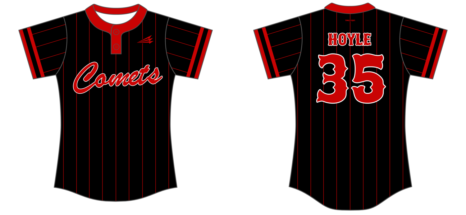 Comets White Softball Jersey