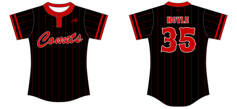 Comets Softball 9U Custom HexaFlex Softball Jersey #J4d