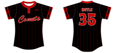 Comets Softball 9U Custom HexaFlex Softball Jersey #J4d