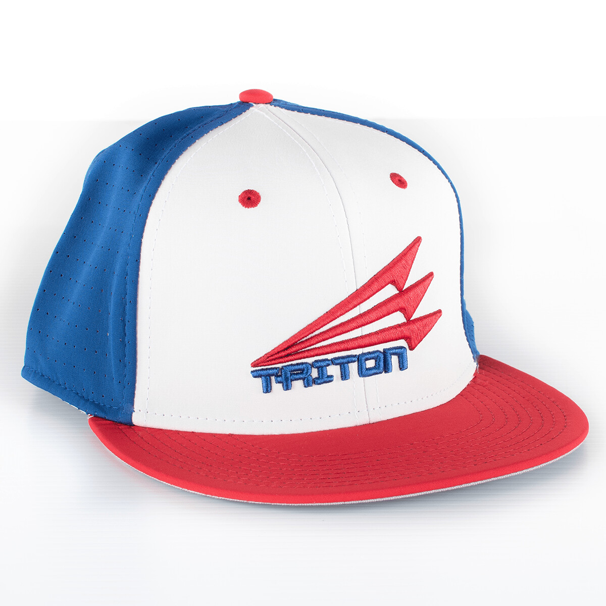 Triton Performance FlexFit Hat (Royal/Red), Size: XS (6 1/2 - 6 3/4)