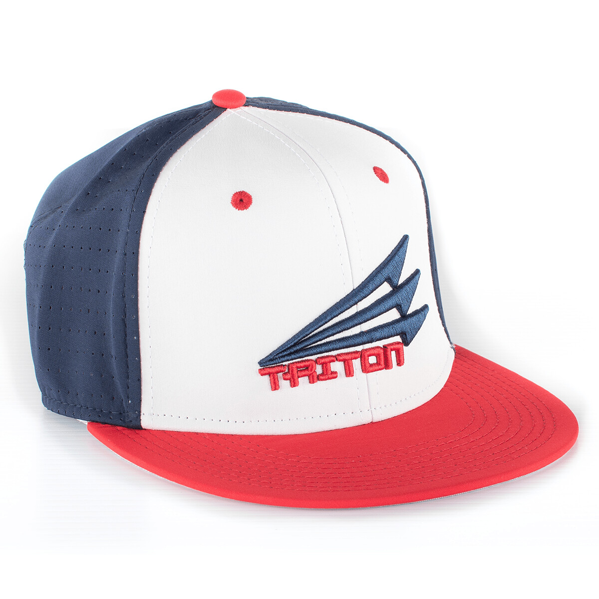 Triton Performance FlexFit Hat (Navy/Red), Size: XS (6 1/2 - 6 3/4)