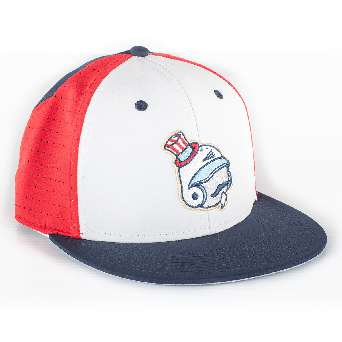Triton Stacheman Patriot Performance FlexFit Hat (Navy/Red)