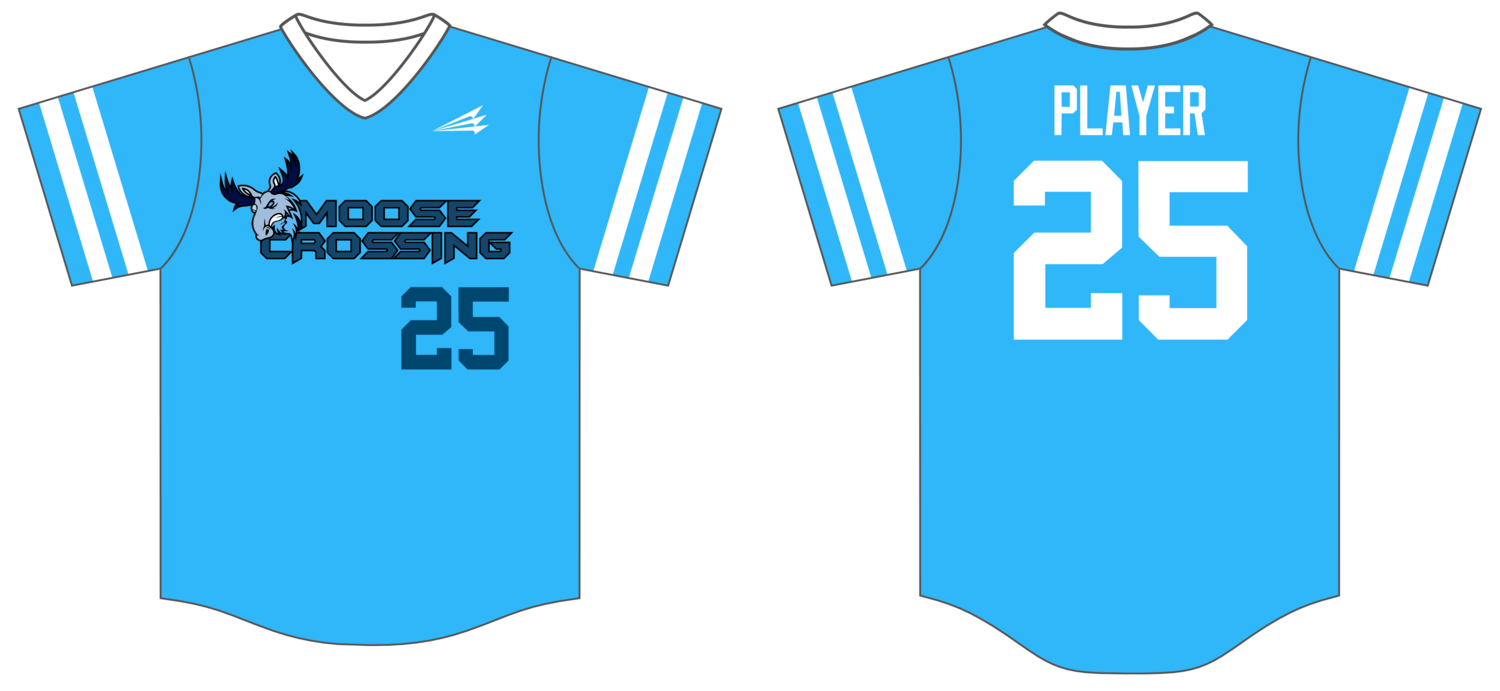 Moose Crossing Custom NanoDri Baseball Jersey #J1