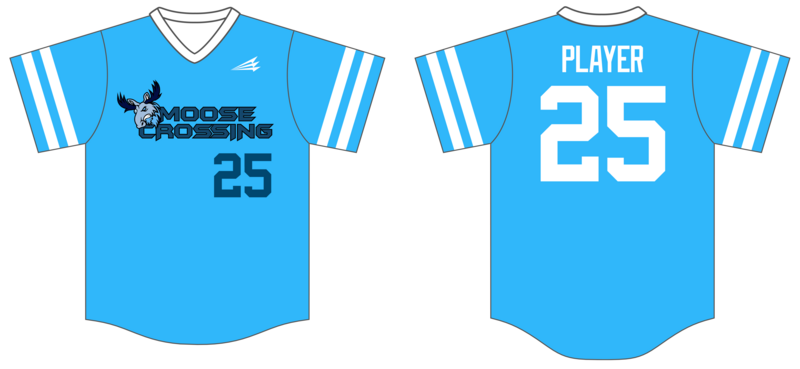 Moose Crossing Custom NanoDri Baseball Jersey #J1