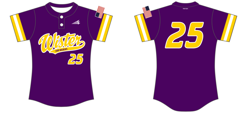 Wister Lady Wildcats Custom NanoDri Softball Jersey #J2d