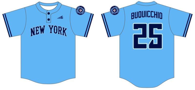 NY Wolves Custom NanoDri Baseball Jersey #J11