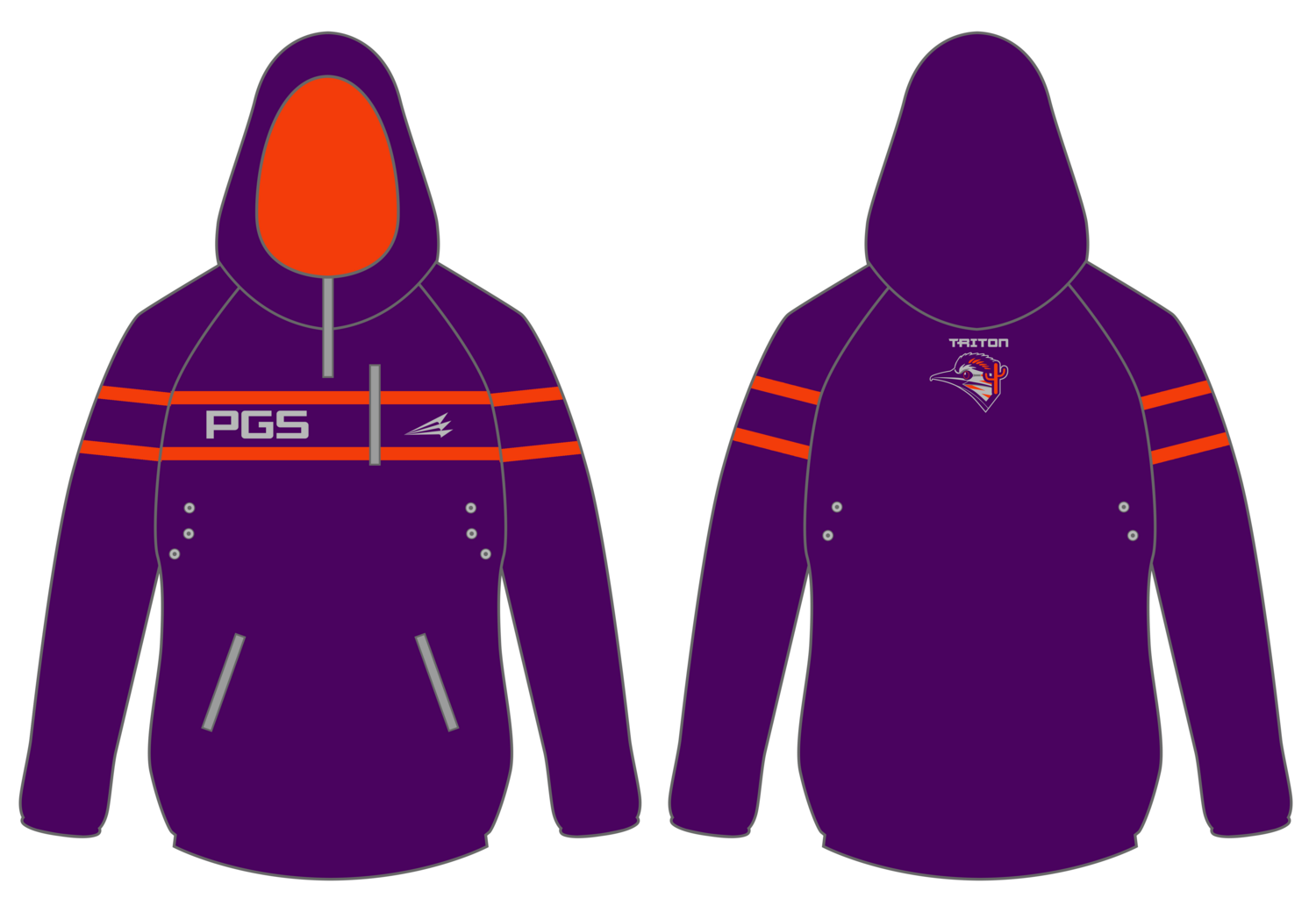 Post Grad Sports Custom Gladiator Hoodie #GH2C